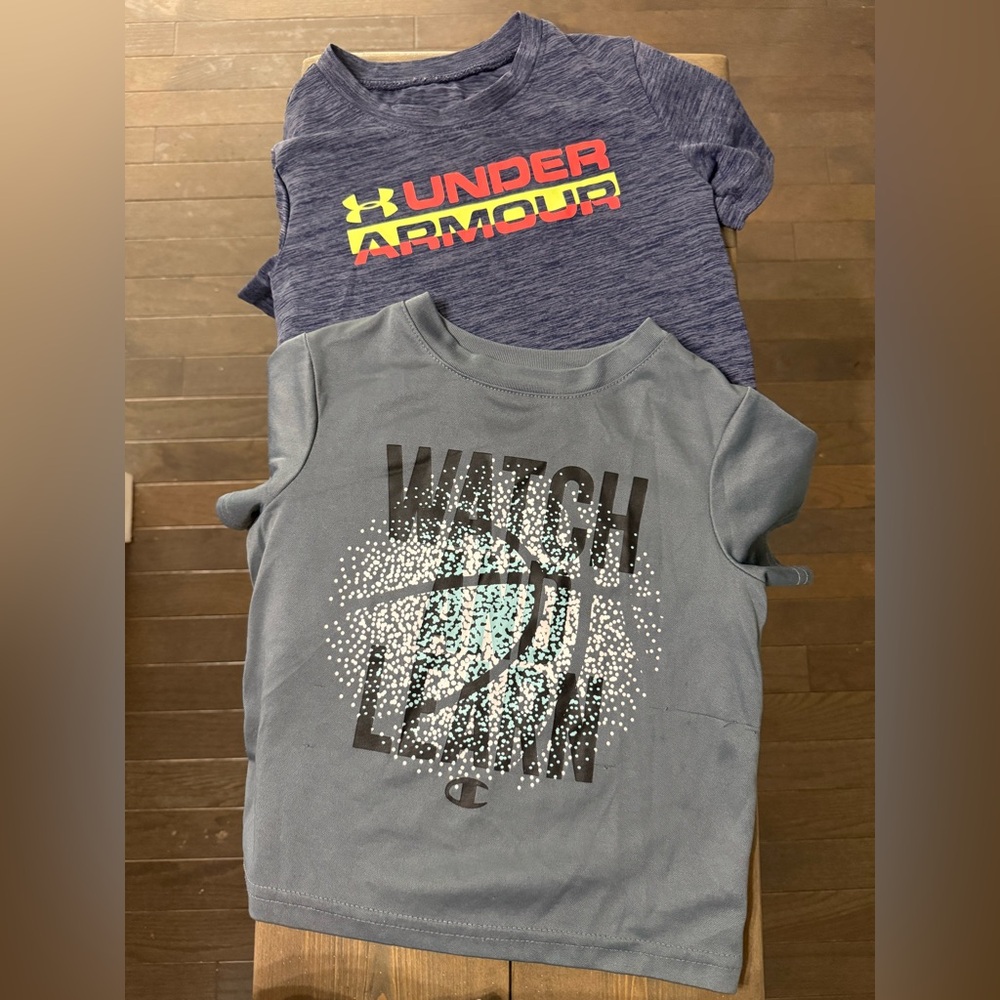 UA and champion tees